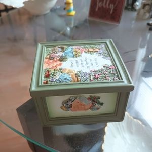 Jewelry Trinket Box Storage Green